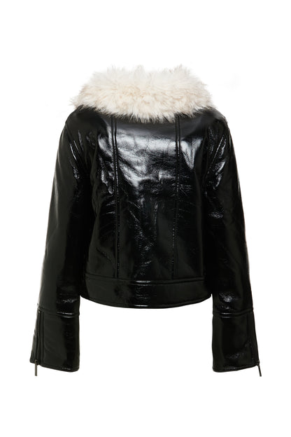 Unreal Fur Wet Look Aviator