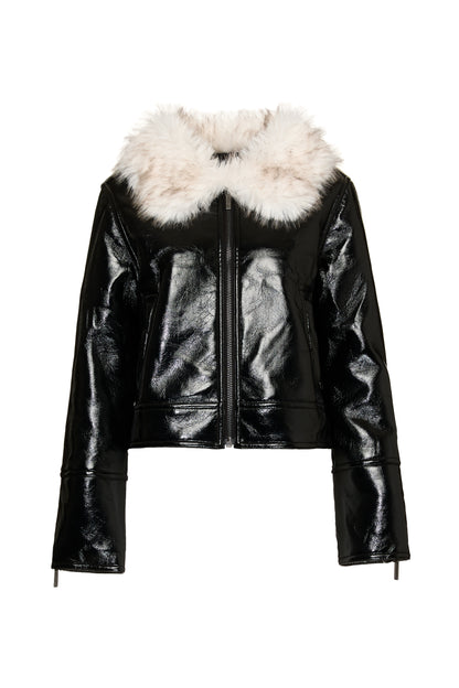 Unreal Fur Wet Look Aviator