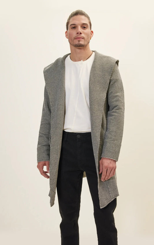 Desert Nights Hooded Cardigan Grey