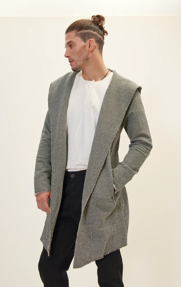 Desert Nights Hooded Cardigan Grey