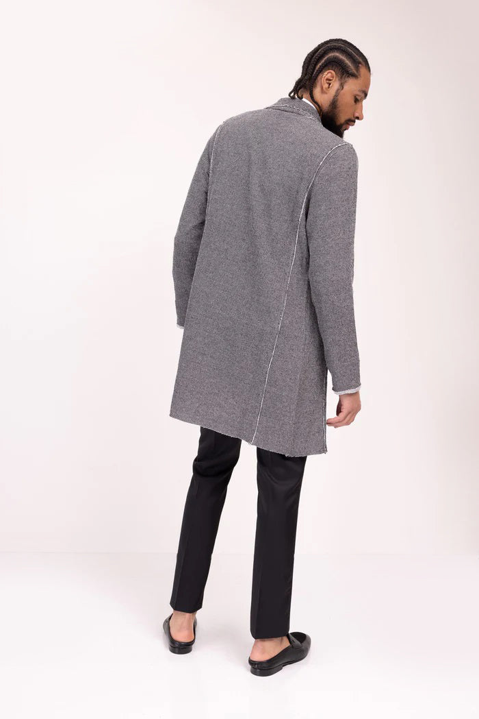 Take No Prisoners Asymmetrical Cardigan Grey