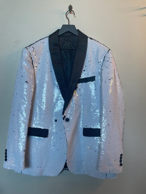 White Sequin Jacket