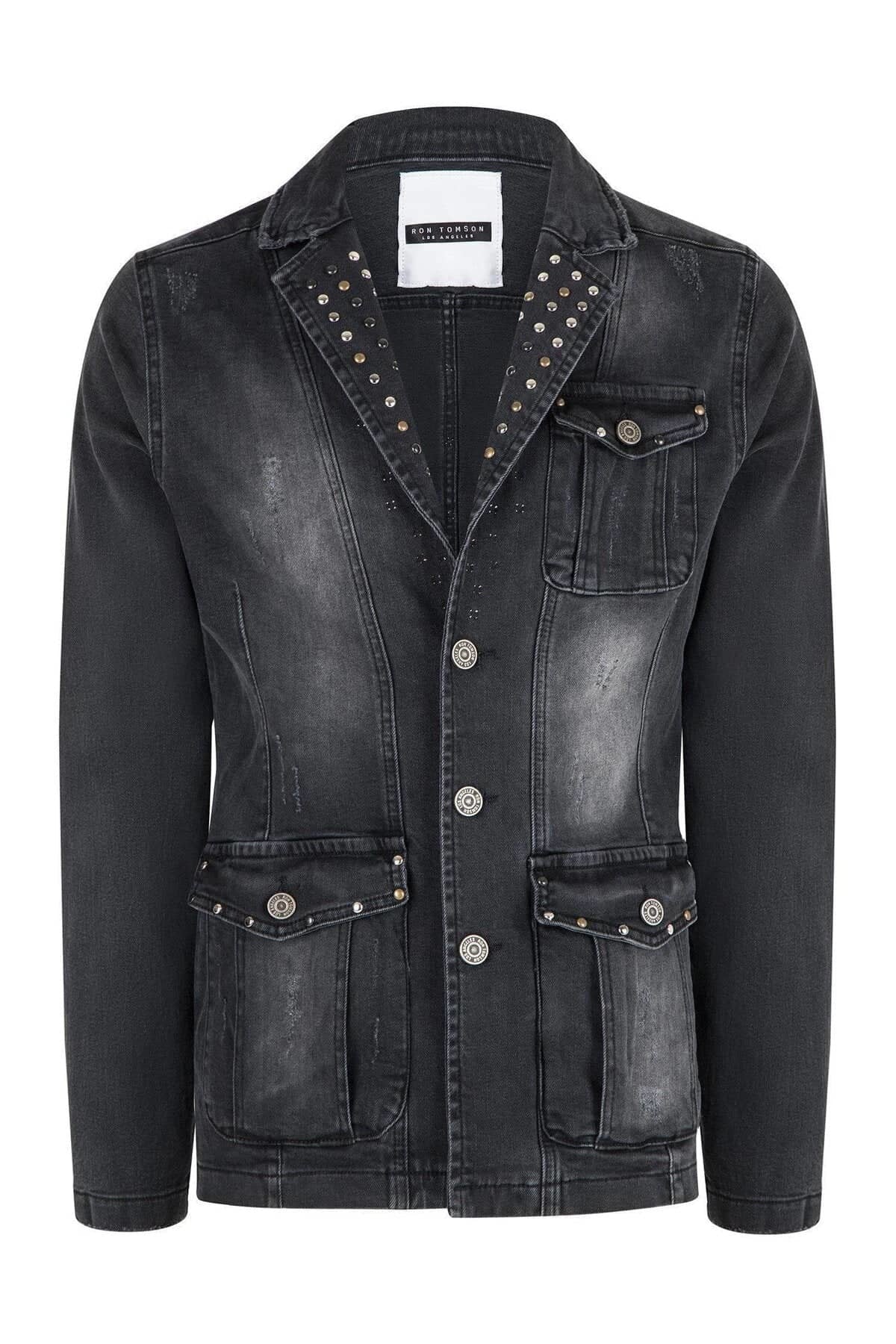Buy Style Quotient Men Blue Studded Denim Jacket Online at Best Prices in  India  JioMart