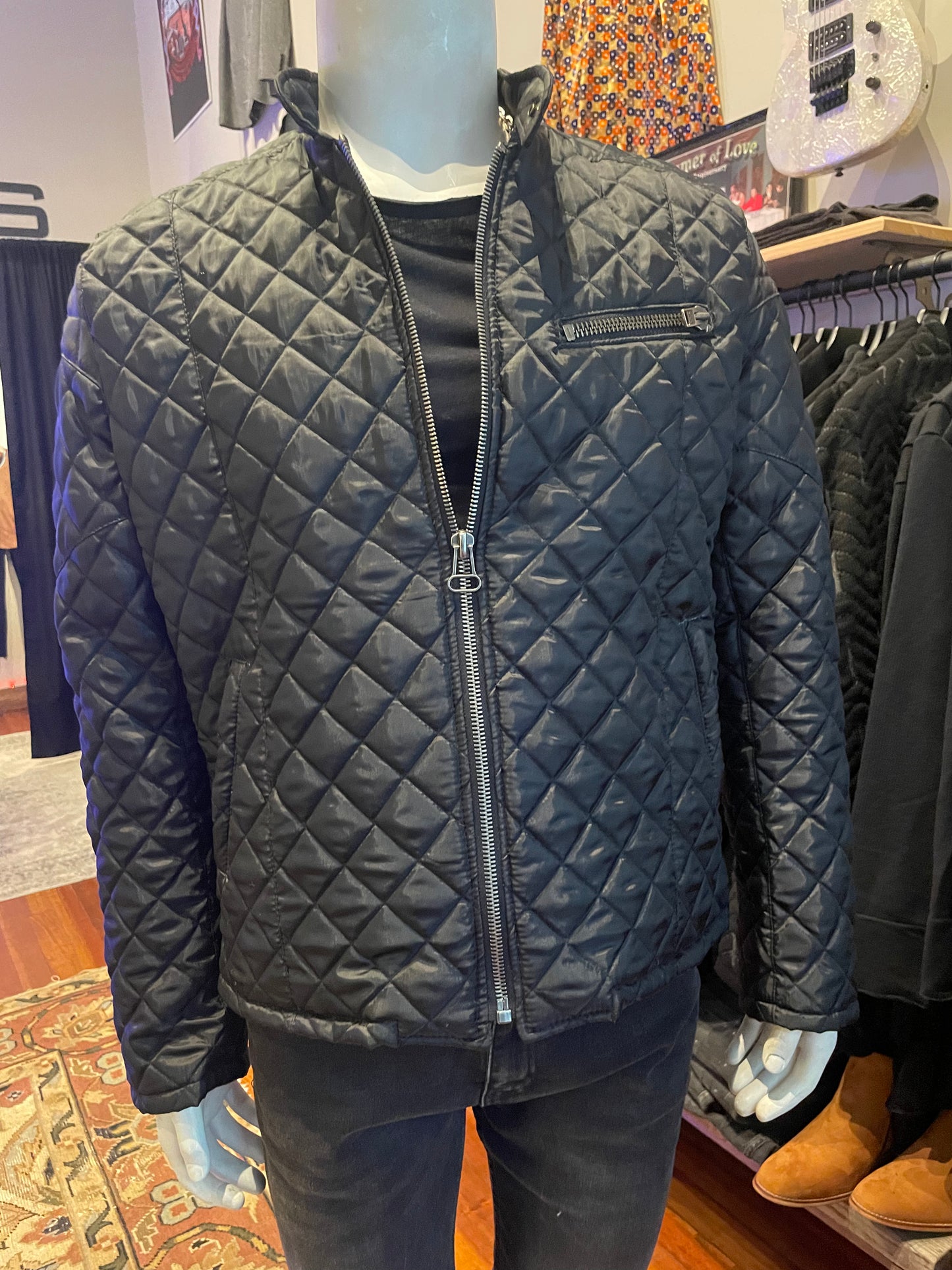 Quilted Zipper Bomber